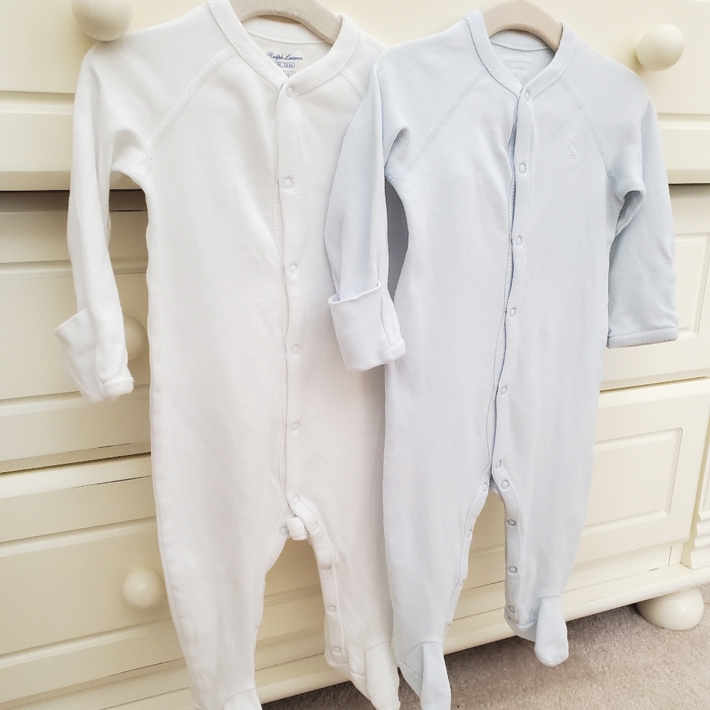 Ralph Lauren 6 Month Lot of 2 Sleeper Foot…